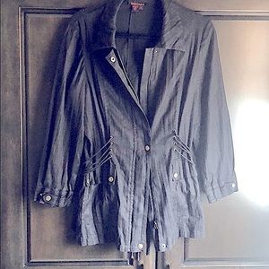 Faux suede Simon Chang mid weight jacket/ shacket western vibes
